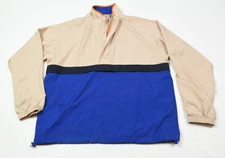 JW Anderson x Uniqlo Windbreaker Jacket Mens Small Beige Blue Long Sleeve