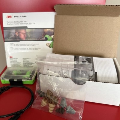 Peltor EEP100 Electronic Earplugs ABS Polymer 6 DB Earbuds Green: EEP-100