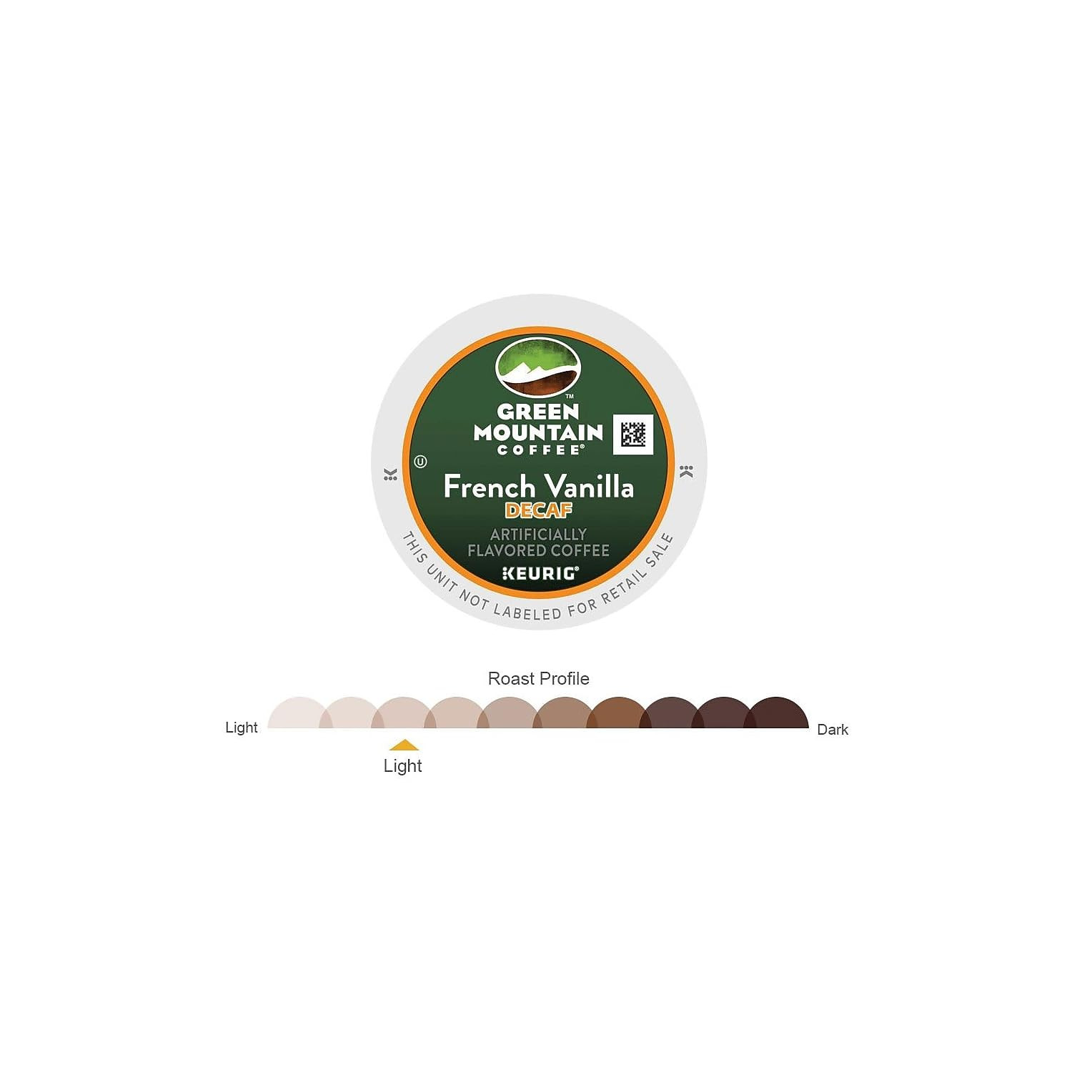 Green Mountain French Vanilla Decaf K-Cup Pods, 96 Count, Smooth Flavor