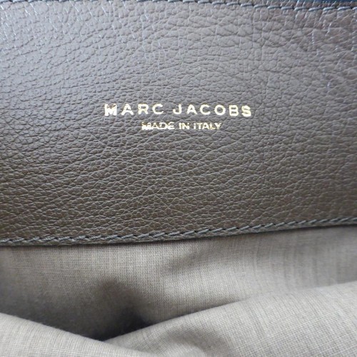 MARC JACOBS Leather Handbag Brown Large Tote Double Chain Handle Made in Italy - Bild 12 von 17