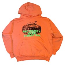 Authentic Post Malone Big Ass Stadium Tour Orange Hoodie sz Medium