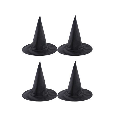 6 Pcs Wizard Hat Black Wide Brim Halloween Headwear Party Supplies - Picture 9 of 12
