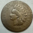 1866 - Indian Head Cent - Exact Coin Imaged #IND447