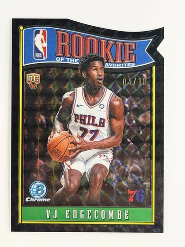 2025/26 Bowman Chrome Rookie Of The Year Favorites VJ Edgecombe /10 Black Geo