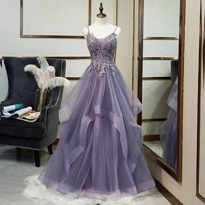 green emerald velvet dress Formal Prom Evening Gowns Wedding Guest Dress Cadbury Purple / 12
