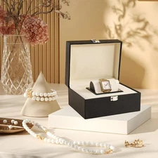 Single Watch Box Bracelet Organizer Decorative Portable Watch Case Wristwatch