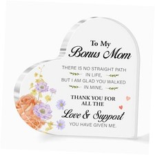 Step-Mom Gifts,Gift for Bonus Mom,Thank You for All The Love and Support Sign