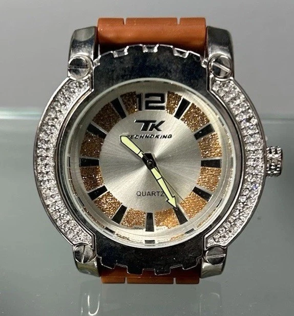 "TK" Techno King watch, often associated with hip-hop style "iced out" jewelry. - Image 2 of 4