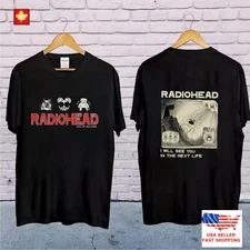 Radiohead Band Short Sleeve Two Sided T Shirt, Music, Retro, Gift For Fan Shirt
