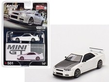 NISSAN Skyline GT-R (R34) - V-Spec II N1  - white - Mini GT 1:64