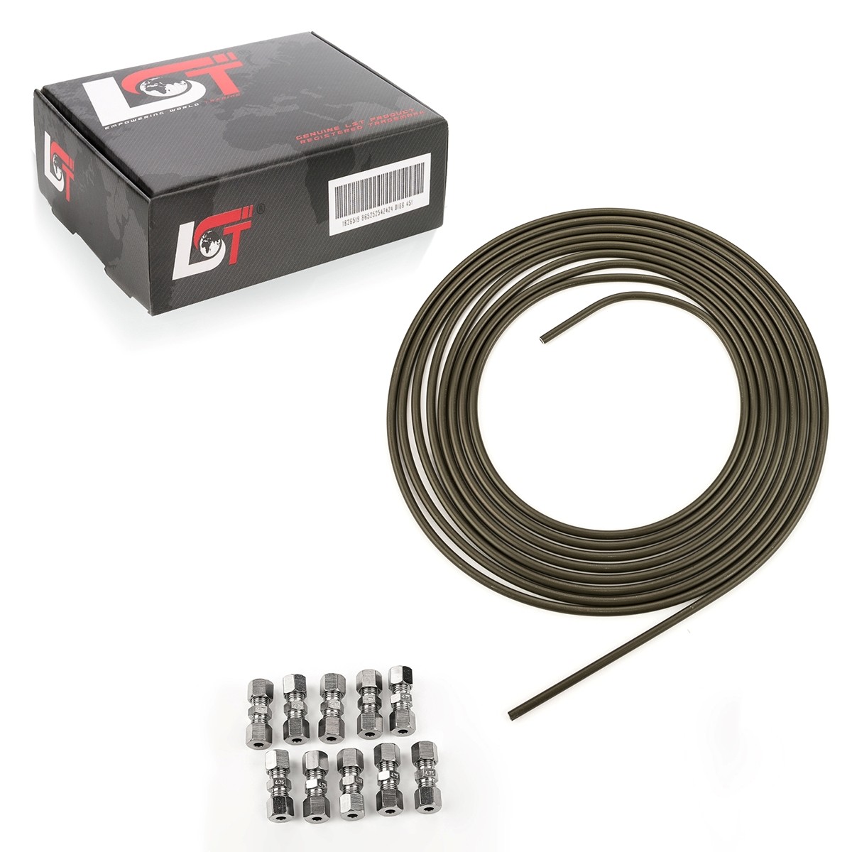 5M Brake Line Brake Pipe Steel Ø 4.75Mm Set +10 Quick Connectors For Subaru