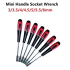 Hex Nut Socket Driver Screwdriver Set with Extended Length 3 6mm for Long Bolts