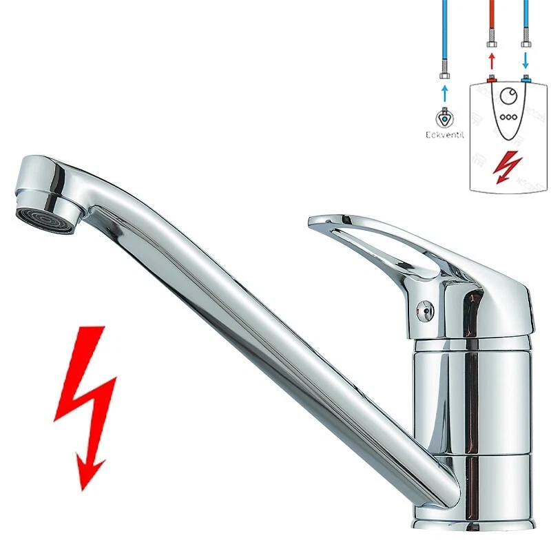 Edelstahl Niederdruck Küchenarmatur Wasserhahn Niederdruckarmatur Mischbatterie