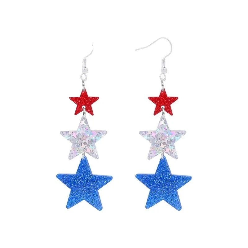 Brincos de Moda Estrela de Acrílico