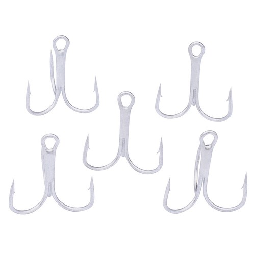 100 pcs Angelhaken Scharfe Drillinge Rot Schwarz Silber 1/2/4/6/8/10/12/14 Haken - Picture 29 of 29