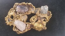 Belt Buckle Carvalhu’s Brutalist Copa Collections  ART Brass, Crystal, Amethyst