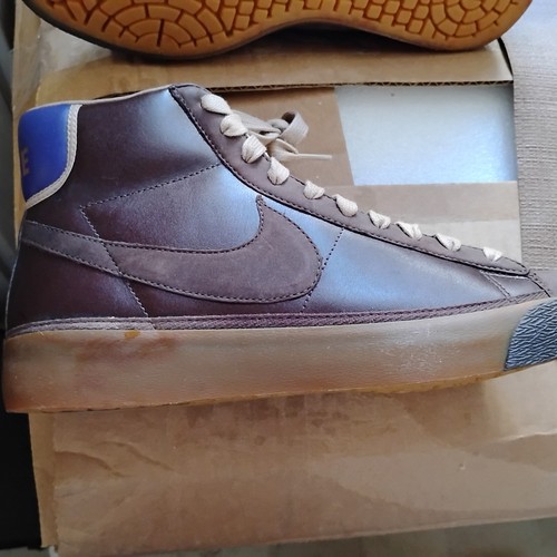Nike Blazer Star High Premium 2006 Leather Shoes 313545-221 Blazer SB Brown - Picture 3 of 8