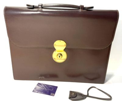 Polo Ralph Lauren - 40940BR - Soft Leather Cooper Briefcase - Dark