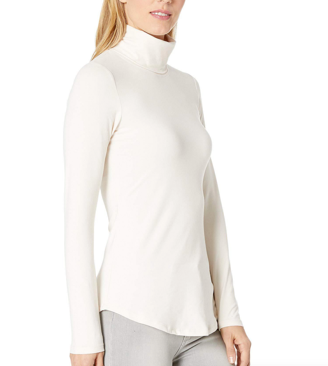 Bobeau L124516 Mock Neck Tee Peach Women's Size L | eBay