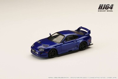 1/64 Hobby Japan Toyota SUPRA (JZA80) 2000 Blue Metallic