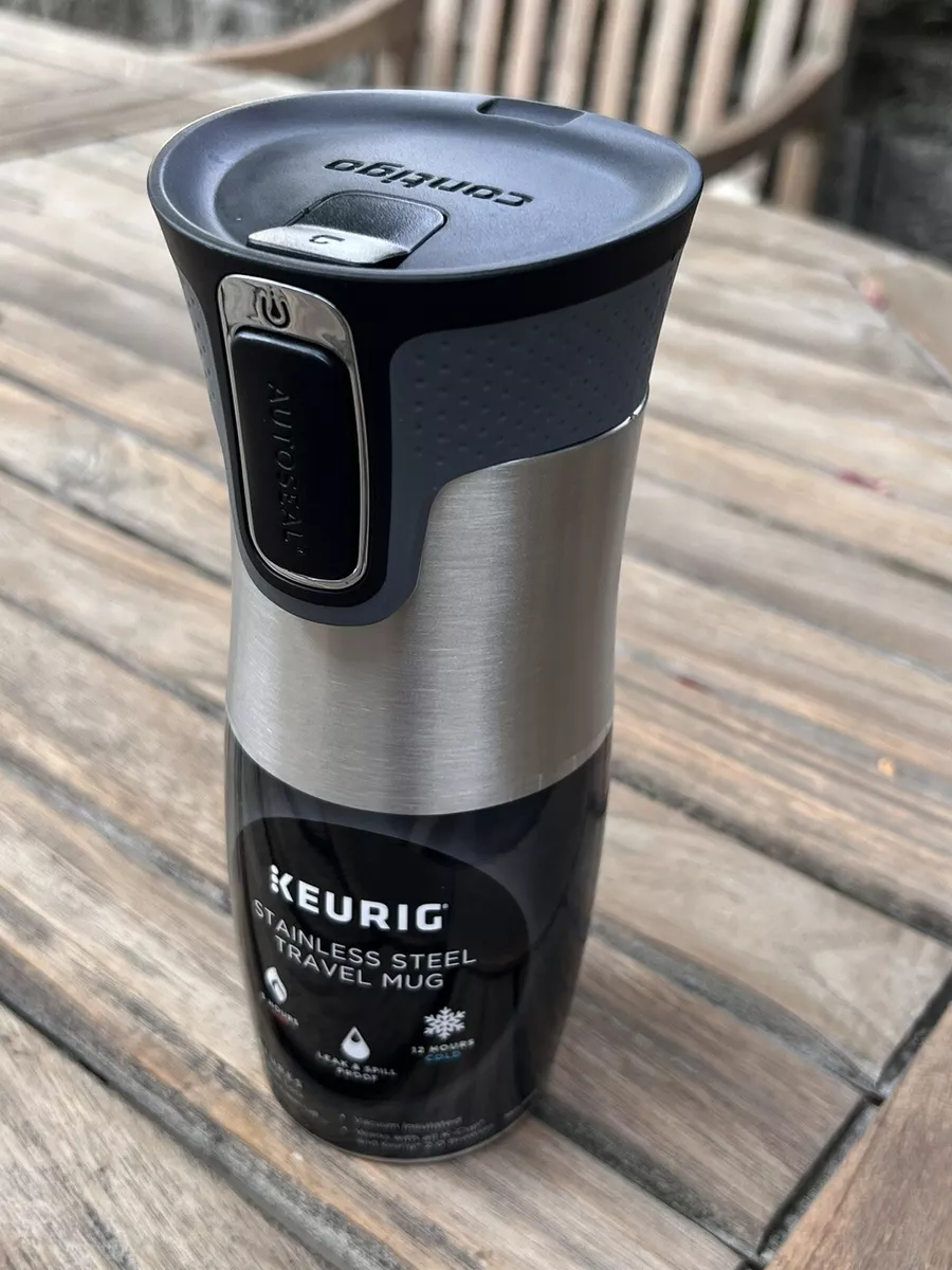 NEW Keurig Contigo 14oz Travel Mug Stainless Steel Tumbler 5 Hour Hot / 12  Cold