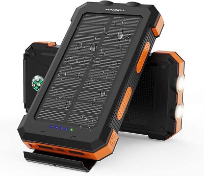 20000mAh Portable External Solar Power Bank Dual 2USB Battery Charger for Phone