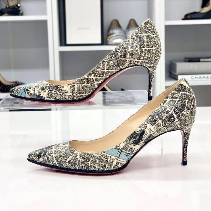 Christian louboutin decollete clearance 70 patent leather pumps