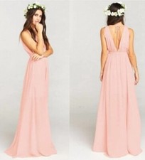 Show Me Your Mumu Ava Maxi Dress V Neck Flowy Women's Size XL Pink 