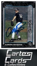 Aaron Myette 1999 Bowman Chrome #315 Chicago White Sox TTM/IP Signed Autographed