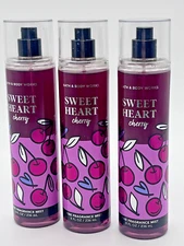 Bath & Body Works Fine Fragrance Mist Sweet Heart Cherry - Set of 3