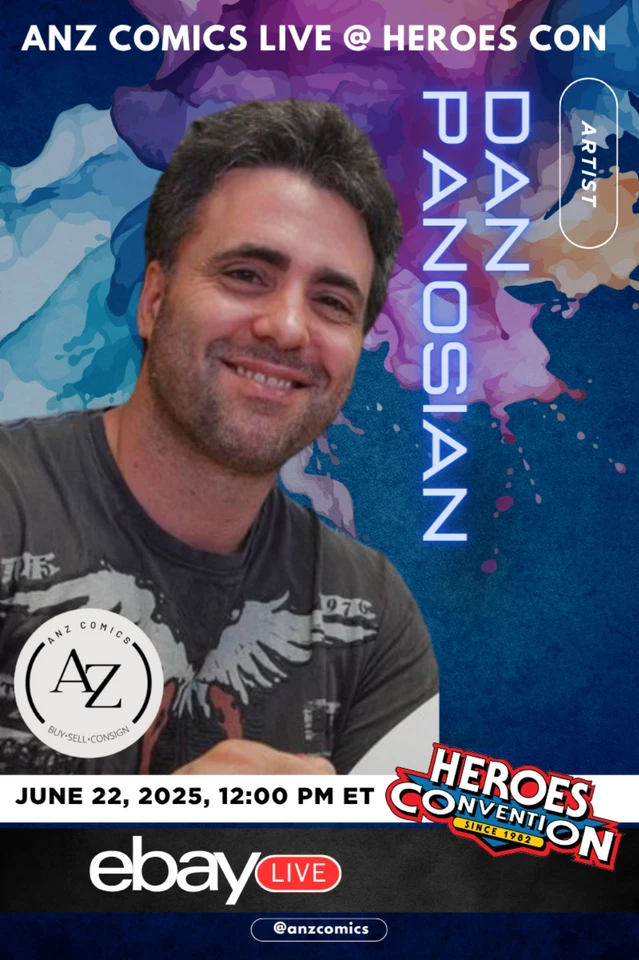 AnZ Comics LIVE @ HeroesCon 2025 with Dan Panosian!
