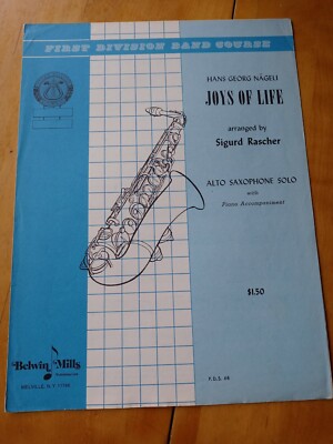 First Division Band Course Joys Of Life Alto Saxophone Solo Sheet Music
