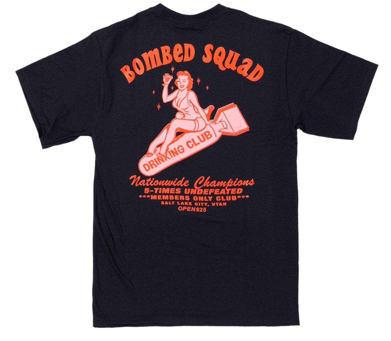 Открытая мужская футболка 925 Bombed Squad Tee Черная Унисекс 3890₽
