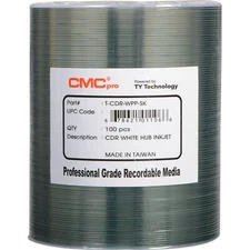 Cmc Pro - Powered By Ty 48X White Inkjet Hub Printable 80M/700mb CD-r  Accessory