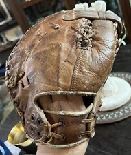 VTG Leather TWI CRAFT Pro Model GB 544r 1st Baseman 3 Finger Glove Mitt Baseball