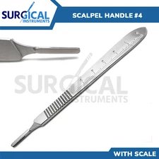 Scalpel/BP Handle With Scale #4 Surgical Dental Veterinary Instruments German Gr