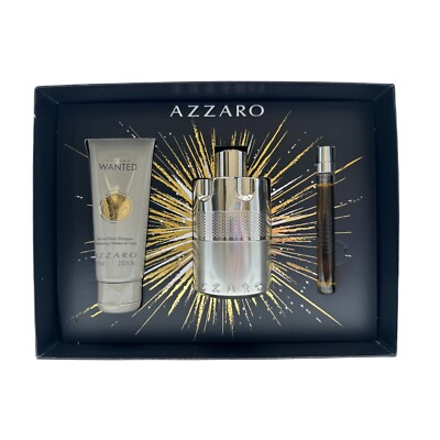 Azzaro Wanted Geschenkset Herrenduft EdP  100ml + Shower Gel 75ml + EdP 10ml