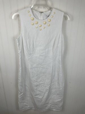 ISAAC MIZRAHI WHITE LINEN Fully Lined DRESS SIZE 4 | eBay ISAAC MIZRAHI WHITE LINEN Fully Lined DRESS SIZE 4 | eBay