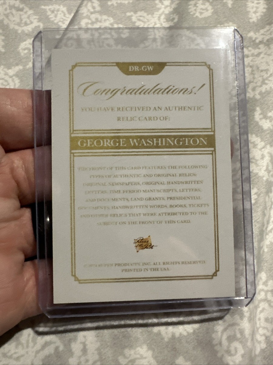 2024 Pieces of the Past Authentic - George Washington Relic