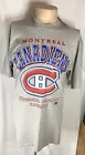 复古 Bulletin Athletic 90 年代 NHL 蒙特利尔加拿大人 T 恤灰色 XL 加拿大全新带标签