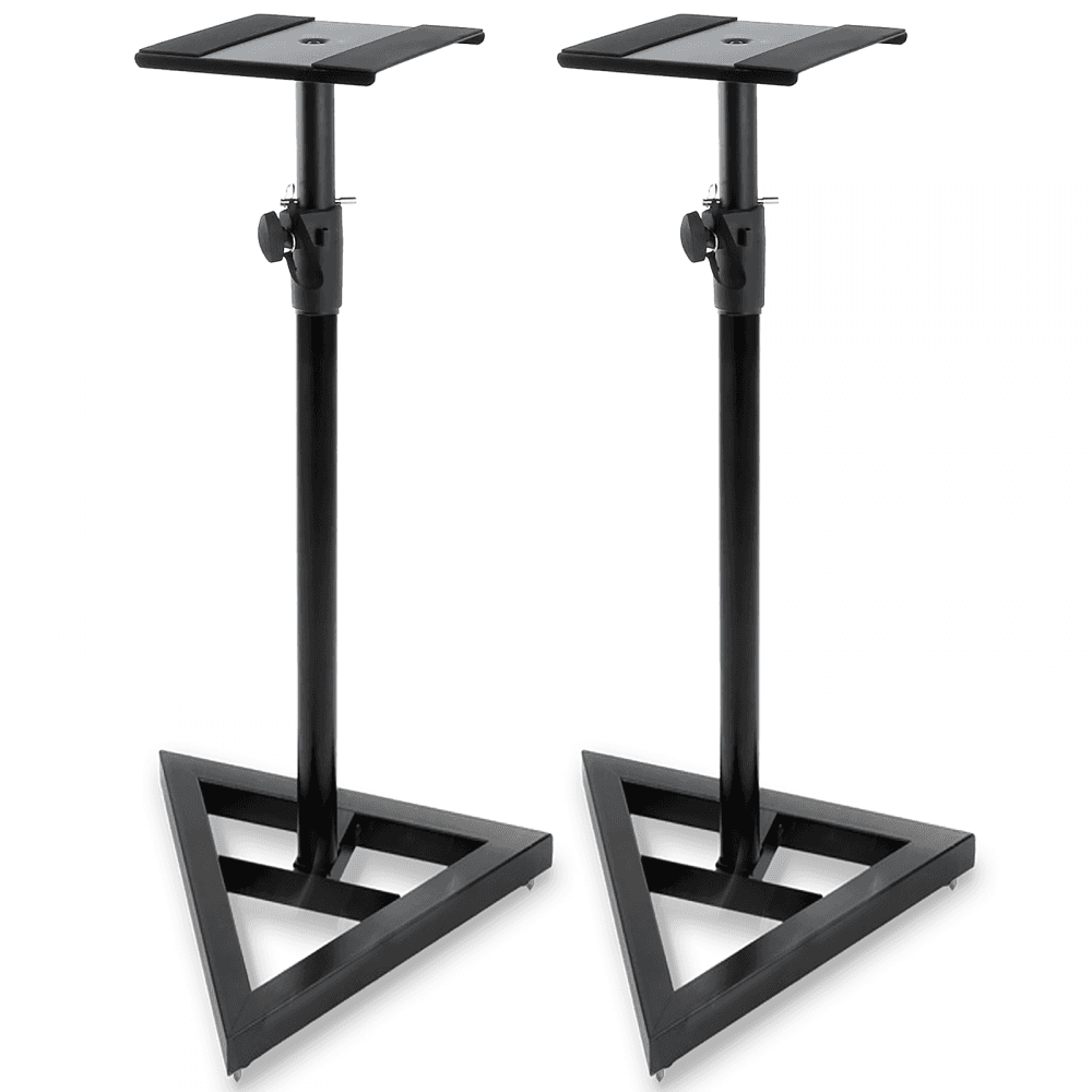 Pair of UTX 600 Floor Standing Monitor Stands Adjustable Height 830-1150mm
