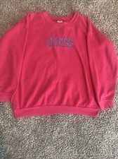 Guess by Georges Marciano Vintage Pink Sweatshirt Made In USA 80  s-90  s