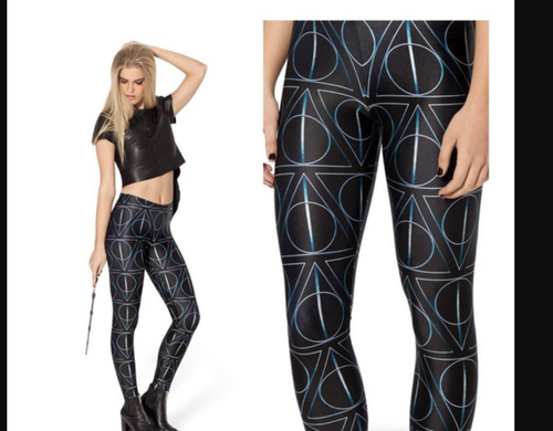 Deathly Hallows Leggings L NWOT | eBay