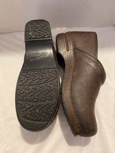 Dansko Brown Leather Clog Women's EUR Sz. 40 / U.S. Sz. 9.5-10 - Picture 3 of 5