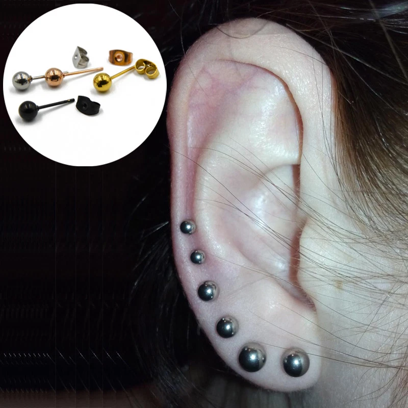 Plain ear deals studs