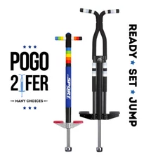 New Bounce 2 Pack Combo Easy Grip Silicon Ring Sport Pogo Stick and Pro Sport