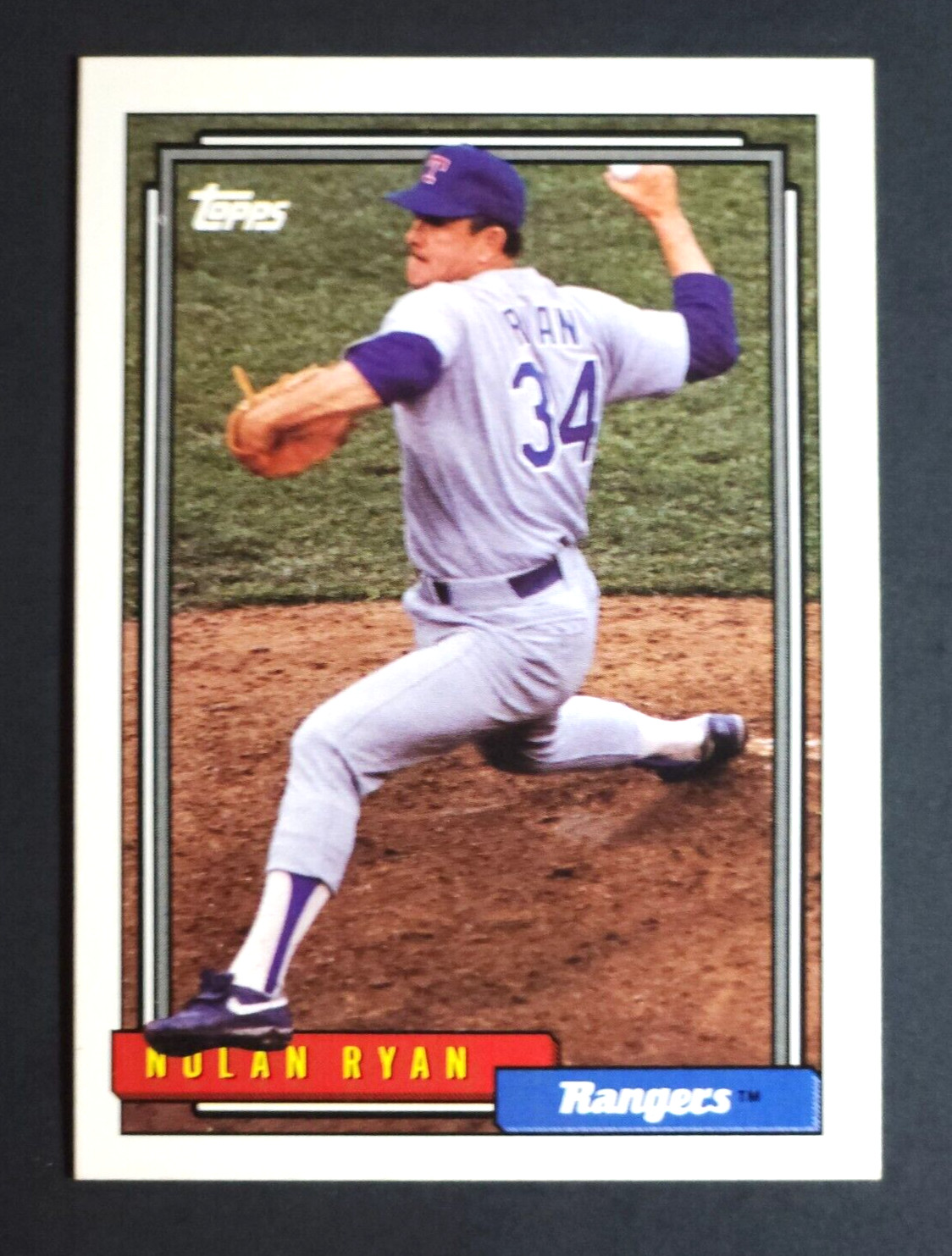 1992 TOPPS BASEBALL #1 NOLAN RYAN TEXAS RANGERS *NRMT/MINT* *HOF*