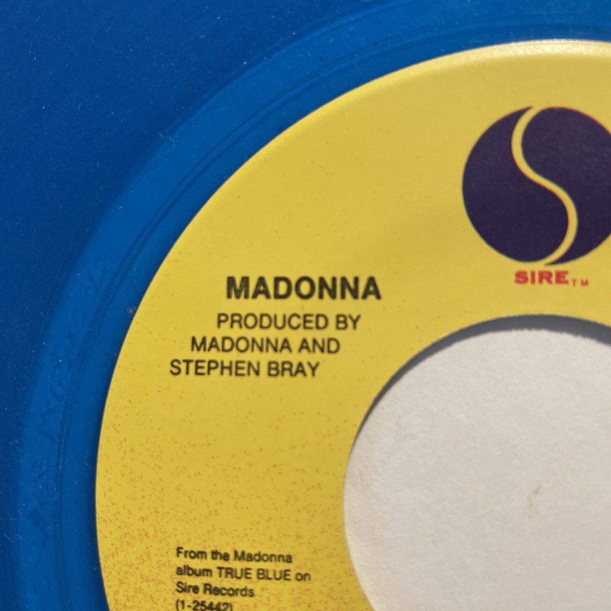 MADONNA True Blue ~ 45 RPM Limited Edition Blue Vinyl Pressing