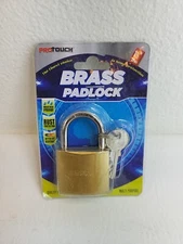 Protouch Brass Padlock 2 Keys Lock 1.5 in 38mm Wide Weather Proof New 