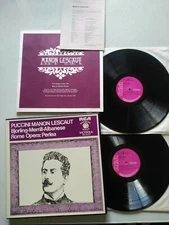 Puccini Manon Lescaut Perlea Rca 1969 Boîte 2 X LP + Livret 12 " vinile VG/VG